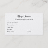 BUS.KAART/WITTE LOTUS BLOSSOM. VISITEKAARTJE (Achterkant)