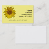 Bus. Kaart - Zonnebloem - bloesem Visitekaartje (Voorkant / Achterkant)