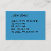  BUS.KAARTEN/ WANNEER EEN DEUR SLUIT ANOTH VISITEKAARTJE (Achterkant)