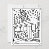 Bus kleurplaten kinder (Voorkant)