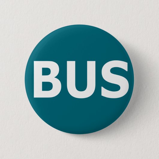 BUS logo - Blau Ronde Button 5,7 Cm (Voorkant)