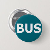 BUS logo - Blau Ronde Button 5,7 Cm (Voorkant /achterkant)