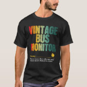 Bus Monitor Appreciation Week Terug naar School 2 T-shirt (Voorkant)