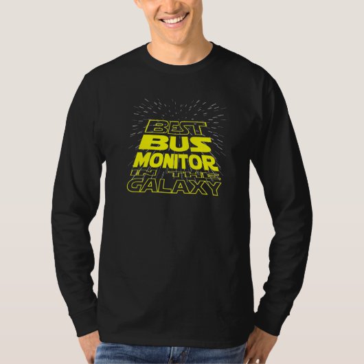 Bus Monitor Cool Galaxy-taak T-shirt (Voorkant)