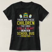 Bus Monitor School Bus Attendent Assistant Appreci T-shirt (Design voorkant)