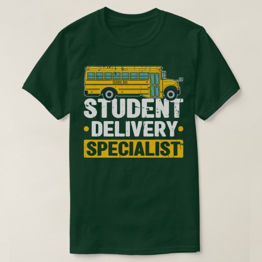 Bus Monitor Student Delivery Specialist T-shirt (Design voorkant)