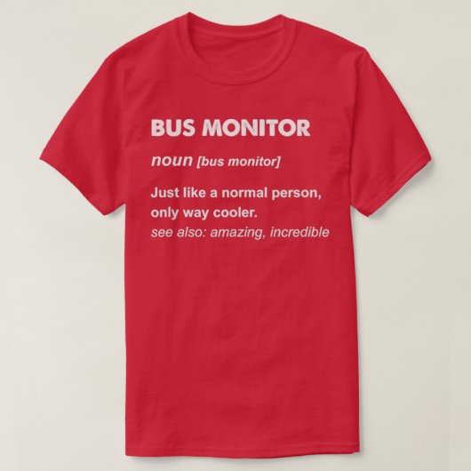 Bus Monitor T-shirt (Design voorkant)