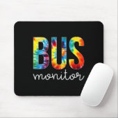 Bus Monitor Tie Dye Appreciation Day Hallo terug n Muismat (Met muis)