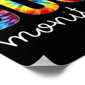 Bus Monitor Tie Dye Appreciation Day Hallo terug n Poster (Hoek)