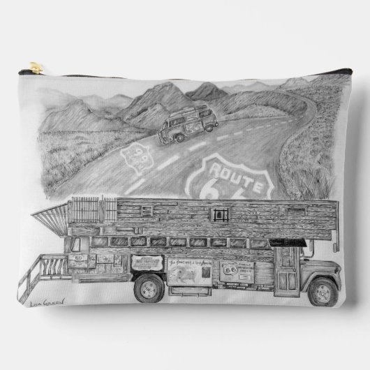 Bus op een Accessoire Pouch Etui (Voorkant)