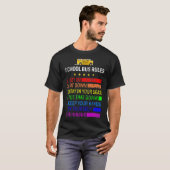 Bus Regels School Bus Driver Job Pride Terug naar T-shirt (Voorkant volledig)
