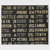 Bus Roll, 60 lb lospapier Cadeaupapier (Vlak)