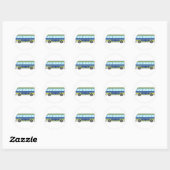 Bus Ronde Sticker (Vel)