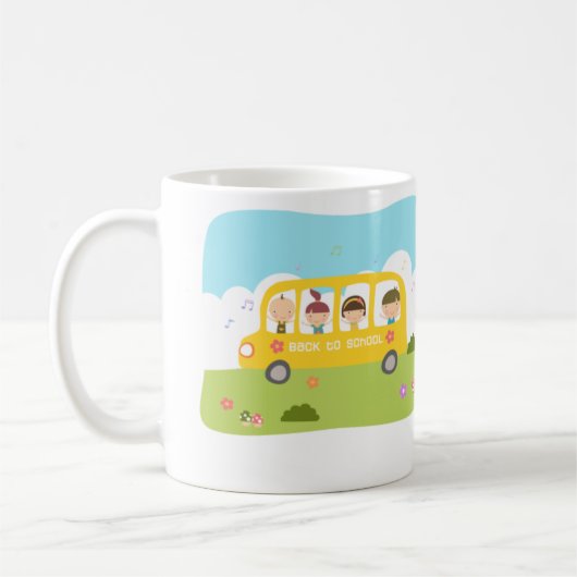 Bus School Terug naar school Mok (Links)