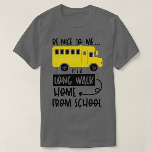 Bus-schoolbuschauffeur T-shirt (Design voorkant)