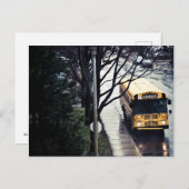 Bus scolaire briefkaart (Voorkant / Achterkant)