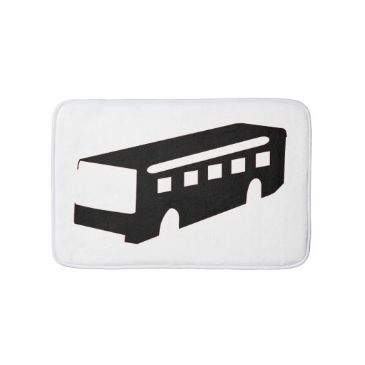 Bus Silhouette Badmat (Voorkant)