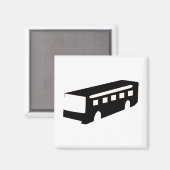 Bus Silhouette Magneet (Voorkant / Achterkant)