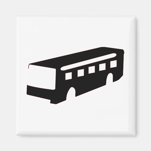 Bus Silhouette Magneet (Voorkant)