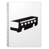 Bus Silhouette Notitieboek (Voorkant)