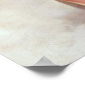 Bus stoppen met draaien omhoog poster (Hoek)