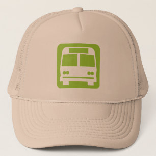 Bus-symbool - zwart trucker pet