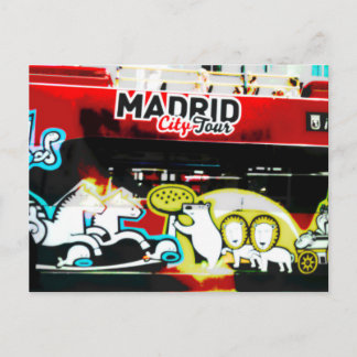 Bus turístico de Madrid (España) Briefkaart