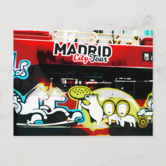 Bus turístico de Madrid (España) Briefkaart (Voorkant)