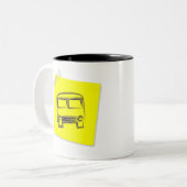 Bus Tweekleurige Koffiemok (Voorkant links)