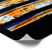 Bus van vele kleuren poster (Hoek)