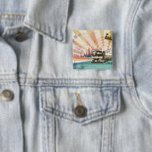 Bus Vierkante Button 5,1 Cm (In situ)