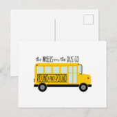 Bus Wheels Song Briefkaart (Voorkant / Achterkant)