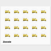 Bus Wheels Song Ronde Sticker (Vel)