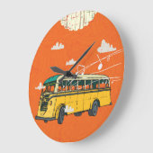  Bus: Wolken Textuur Achtergrond Grote Klok (Hoek)