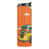 Bus: Wolken Textuur Achtergrond Thermosbeker (Gedraaid links)