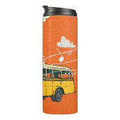 Bus: Wolken Textuur Achtergrond Thermosbeker (Geroteerd rechts)