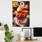 Busan Bites: Bulgogi Bliss 24x36 Poster (Thuiskantoor)