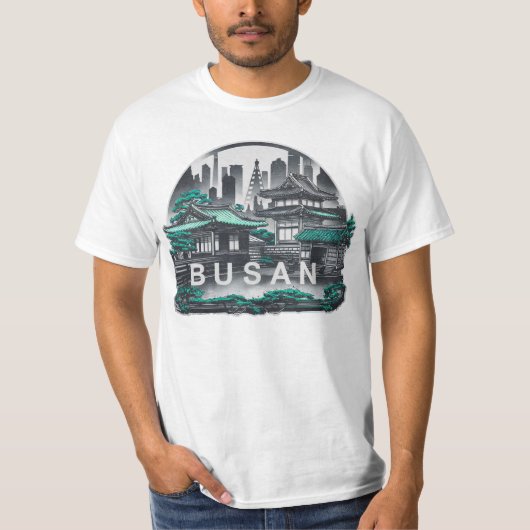 Busan City Zuid-Korea T-shirt (Voorkant)