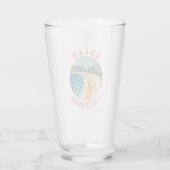 Busan Haeundae Beach Retro Distressed Circle Glas (Achterkant)