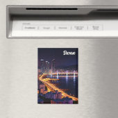 Busan Skyline Night Travel Magneet (Insitu (Vaatwasser))