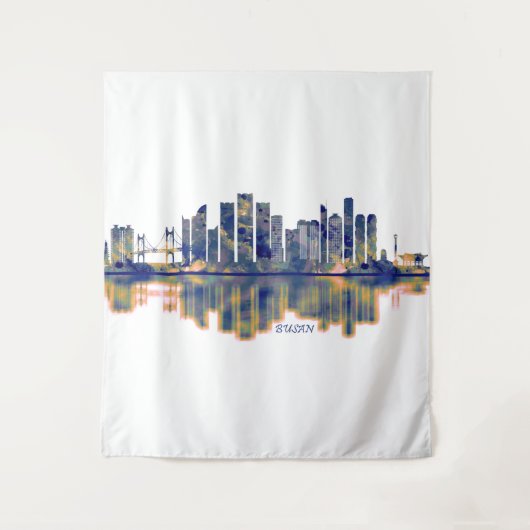 Busan Skyline Wandkleed (Voorkant)