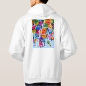 Busan South Korea City Map Hoodie (Achterkant)