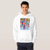 Busan South Korea City Map Hoodie (Voorkant volledig)
