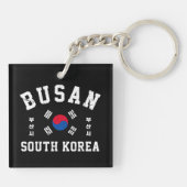Busan South Korea Sleutelhanger (Achterkant)