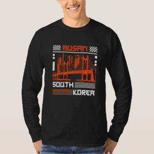 Busan Vakantie Vrije Dag Zuid-Korea Vlag T-shirt