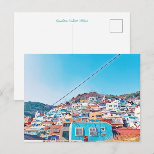 Busan, Zuid-Korea Briefkaart (Voorkant / Achterkant)