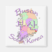 Busan Zuid-Korea Magneet (Voorkant)