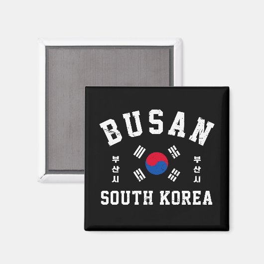 Busan Zuid-Korea  Magneet (Voorkant / Achterkant)