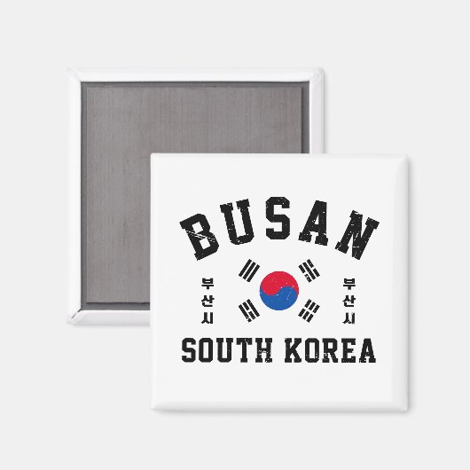 Busan Zuid-Korea Magneet (Voorkant / Achterkant)
