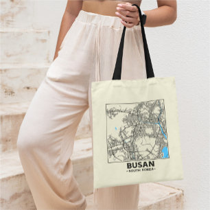 Busan, Zuid-Korea Stadsplatstas Tote Bag